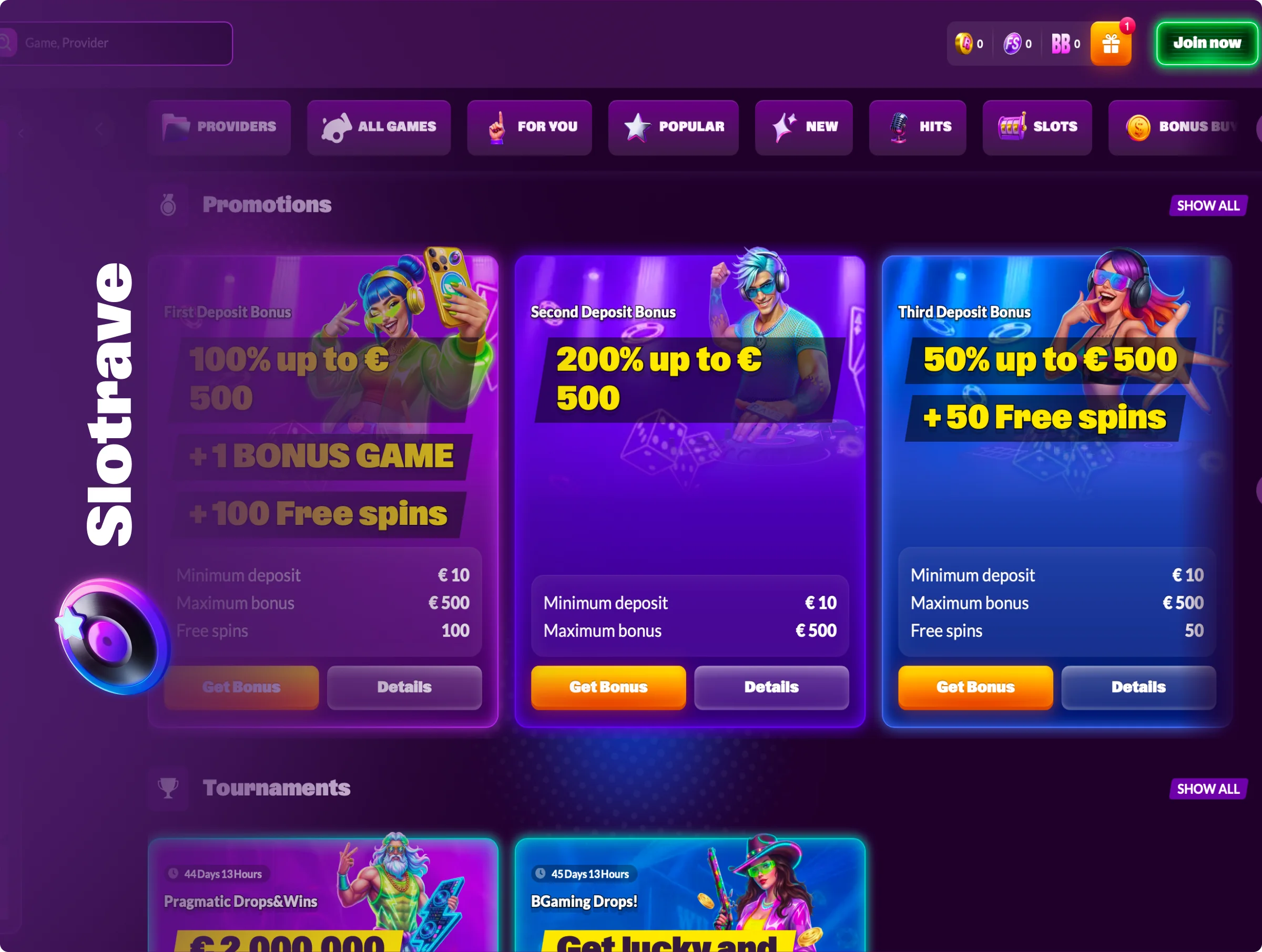 Slotrave casino platform